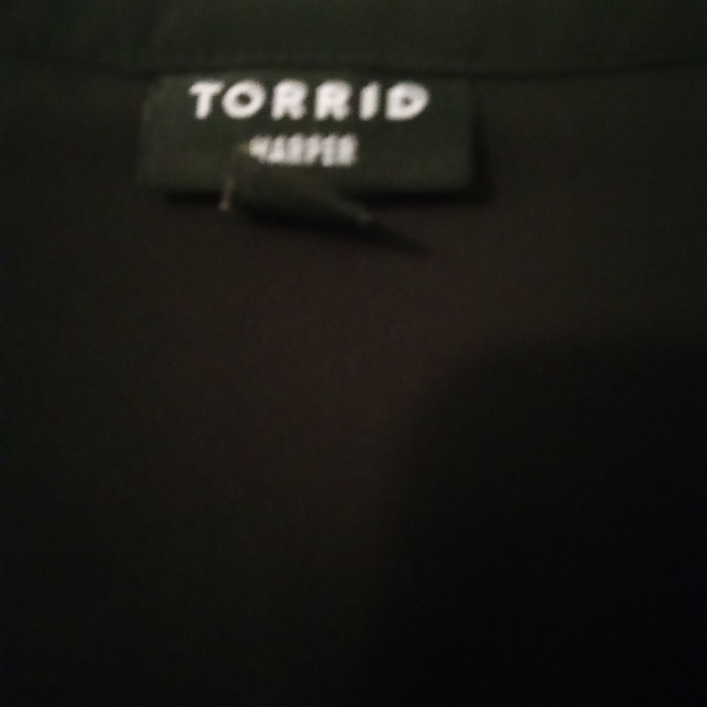 Torrid Harper Classic Black Blouse Size1 - Picture 3 of 8